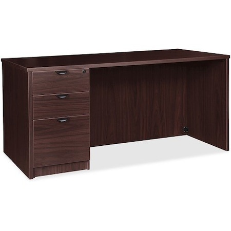 Lorell DESK, LEFT, PED, BBF, 36X72, ES LLRPD3672LSPES